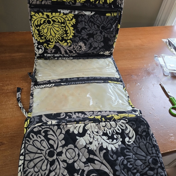 Vera Bradley Retired Black and Yellow Floral Travel Bag - Picture 11 of 12